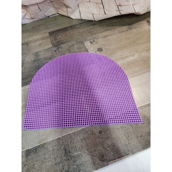 Purple Non slip table shelf placemat decor half oval - Picture 4 of 4